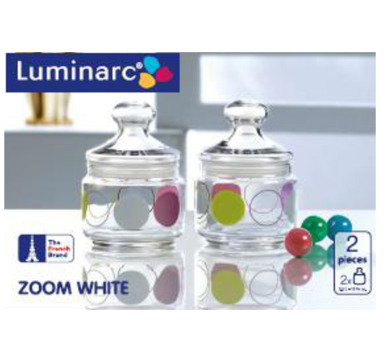 Luminarc 2 Pc Jar Set 0.5L (Zoom White)
