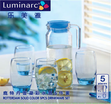 Luminarc Salto Ice Blue 5 Pcs Drink Set