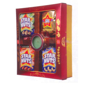 Star Nuts Top Window Gift Box