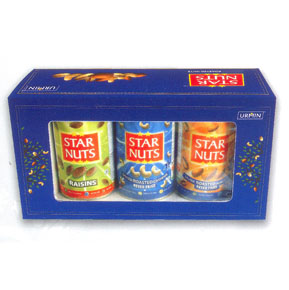 Star Nuts Window Tin Gift Box