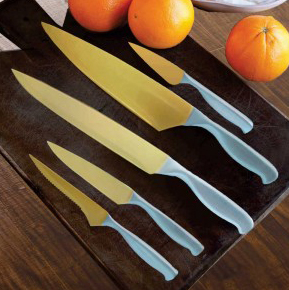 Wonder Chef Essenza Gold Knives 5 Pc Set