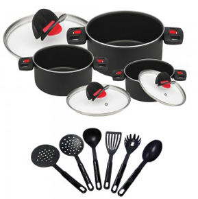 Wonder Chef Click&Cook 6 Pc Set with Free 6 Pcs Kitchen Tools