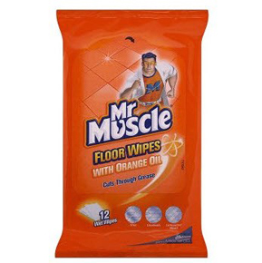 Mr Muscle Floor Wipes with Orange Oil